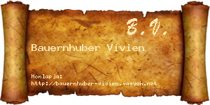 Bauernhuber Vivien névjegykártya