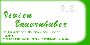 vivien bauernhuber business card